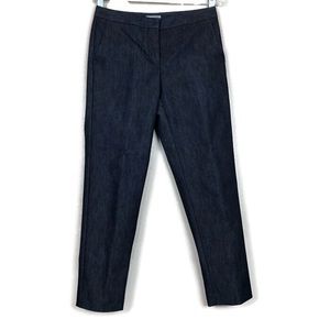 Halogen | Taylor Fit Chambray Trousers | size 0
